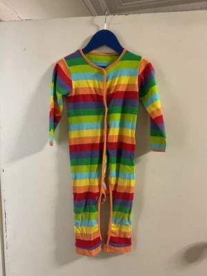 Mothercare Romper Rainbow Stripe Skin-friendly Pure Cotton  size 12-18 months - image 1 of 3