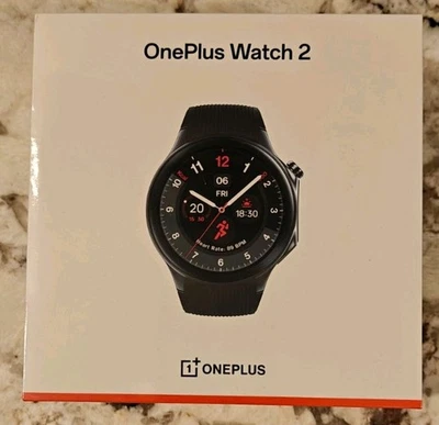 OnePlus Watch 2 - Black Steel 46mm - GPS 32GB WearOS - Garmin Smartwatch Google  - Image 1 of 2