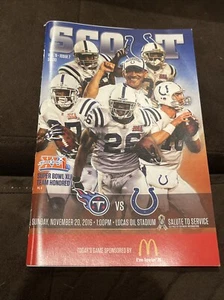 2016 Titans At Colts Program — Super Bowl XLI Colts Team Honored - Picture 1 of 2