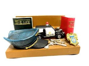 SELTEN Dicksons Polizei Schreibtisch Geschenkset Briefbeschwerer Buchstütze 3,5"x 1,75" - Bild 1 von 8