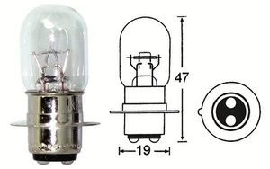 2 globos de faros HL367 1 pin 12v 25/25 - Imagen 1 de 1
