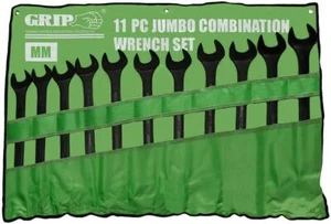 Grip 89082 11 Piece 34-50mm Heavy Duty Jumbo Combination Spanner Set - Picture 1 of 5