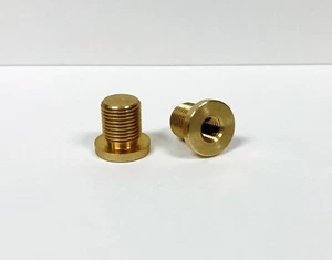 Lamp Parts-SHADE REST BUSHING 1/4-27 to 1/8 IPS, Solid Brass (1-PC.) - Picture 1 of 2