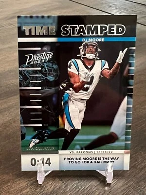 2023 Panini Prestige DJ Moore Time Stamped TS-10 Xtra Points - Image 1 of 2