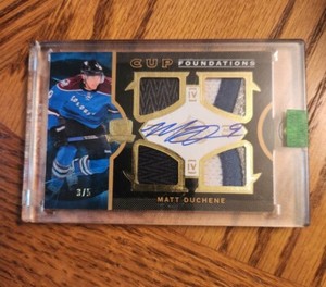 2012-13 The Cup Cup Foundations Quad Patch Auto /5  Matt Duchene