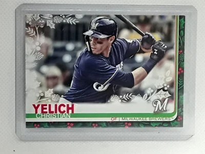 Christian Yelich 2019 Topps Holiday Baseball - #HW72 - Milwaukee Brewers - Image 1 of 2