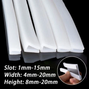 Silicone Rubber U Channel Seal Edge Trim Protection Seal Sealing Strip 1mm-15mm - Picture 1 of 7