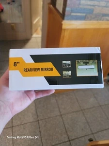 Universal 8 Inch Rearview Mirror Hsj-8in Black - Picture 1 of 3