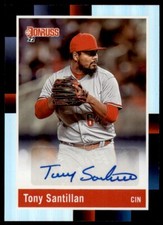 2022 Donruss Retro 1988 Signatures Holo Tony Santillan Cincinnati Reds #R88S-TS