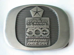 1987 Chrysler Le Baron Indy 500 Pace Car Belt Buckle Limited Edition #456 of 500 - Picture 1 of 4