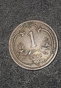1911 ~ 1 Heller Austria ~ Austria World Coin ~ Combined Shipping - Picture 1 of 2