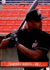 1994 Sioux City Explorers Collect-A-Sport #21 Jeffrey Rhein Kalamazoo Michigan 