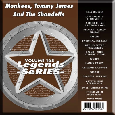 MONKEES,TOMMY JAMES &THE SHONDELLS LEGEND KARAOKE CD+G Vol-168 I'M A BELIEVER++ - Image 1 of 2