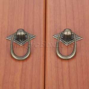 Antique Single Hole Handle Knobs Cupboard Drawer Cabinet Door Kitchen Pull Alloy - Picture 1 of 12