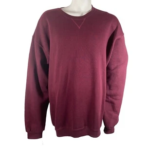 Vintage Russell Athletic Sweatshirt Mens XXL Burgundy Crewneck Workout Gym NOS - Picture 1 of 12