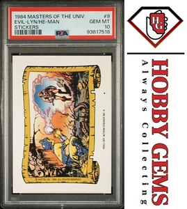 EVIL-LYN & HE-MAN PSA 10 1984 Masters of the Universe Sticker #9 C5 - Picture 1 of 2