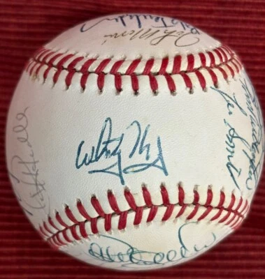 1990 St Louis Cardinals Team Signed National League Baseball Ozzie Smith 25 Sigs - Image 1 of 4