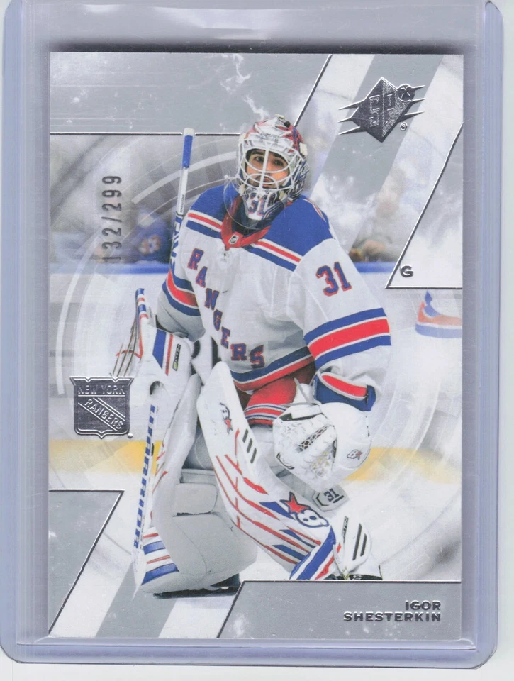 2023-24 Upper Deck SPX Igor Shesterkin #82 Silver /299 Rangers  - Image 1 of 2