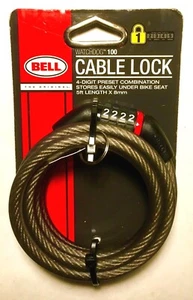 Bell Watchdog 100 Bicycle Combination Cable Lock New - Picture 1 of 1