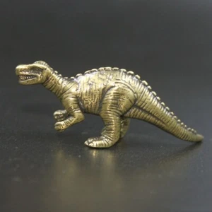 Brass Dinosaur Figurine Statue Animal Figurines Toys House Desktop Decoration - Picture 1 of 5