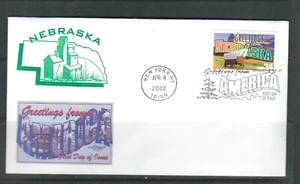 Us SC # 3587 Greetings From America - Nebraska - FDC . Artmaster Cachet - Picture 1 of 1