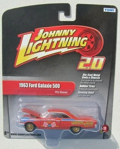 JOHNNY LIGHTNING 2.0 PHIL BONNER 1963 FORD GALAXIE 500 HTF RUBBER TIRES - Picture 1 of 2