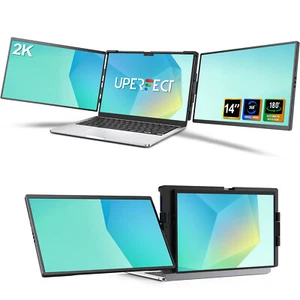 UPERFECT 2K 14" 2240x1400 Portable Monitor for Laptop Screen Dual Monitor - Picture 1 of 9