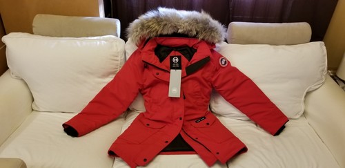 NUOVISSIMO ULTIMO PARKA GRIGIO ETICHETTA ROSSO CANADA GOOSE TRILLIUM PICCOLO ARTICO GIACCA