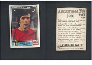 Daniel Ruiz Dani (Spanien) Nr.220 Argentinien 78 WC FIFA Ed.Panini Neu mit Velin▓ - Bild 1 von 1