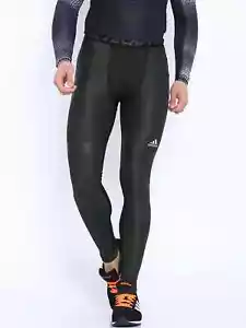 ✅—Mens Adidas Techfit Chill Compression Tights Leggings AI3341 Shiny Silky Gym - Picture 1 of 6