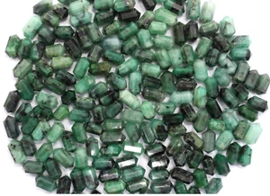 Lápiz May Birthstone 5 Piezas Esmeralda Verde Natural Doble Terminado 5x10 MM - Imagen 1 de 5