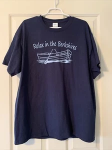 Berkshires Shirt Relax In The Berkshires Massachusetts T-Shirt Size X-Large - Picture 1 of 5