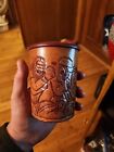 Leather Hand Crafted Koozie Beer Can Bottle Holder Bikers High 5