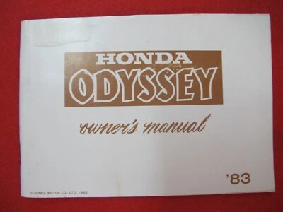 Honda FL250 Odyssey 1983 New Old Stock Factory Original Owners Manual f57 - Изображение 1 из 4
