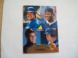 KEN GRIFFEY JR AND OTHERS 1995 PINNACLE CHECKLIST Frank Thomas Mike Piazza #450