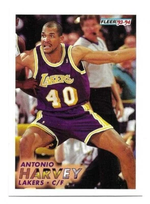 ANTONIO HARVEY 1993-94 FLEER ROOKIE CARD MINT CONDITION - Image 1 of 2