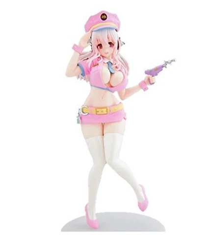 Super Sonico Figure Space Police Ver. Pink 21cm Taito from Japan NEW Cover