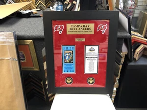 Tampa Bay Buccaneers Super Bowl XXXVII Champions 2002 Enmarcado/1000 Limitado - Imagen 1 de 4