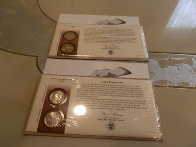 Lot (2) 1788 Ratified Constitution - Live free or die￼ United States Mint 2000 - Image 1 of 4