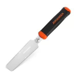 JORGENSEN 5" Japanese Flush Cut Saw Pull Saw Flexible Blade 18/25TPI Double Edge - Picture 1 of 10