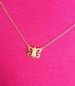 NEW KIRA KIRA ARABESQUE STERLING SILVER & 18k GOLD PLATED 17" NECKLACE-$98.00 - Picture 1 of 5