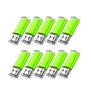 10 x clé USB 2.0 verte clé USB support de stockage lecteur flash USB 64 Go - Photo 1/7