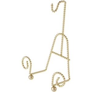 Soporte para taza y platillo Bard's Scroll twisted dorado, 6,5" H x 5" W x 2,5" D - Imagen 1 de 5