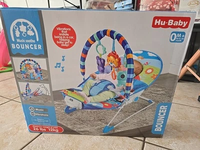 Asiento gorila vibrador calmante portátil para bebé y balancín de bebé a niño pequeño Foto 1 de 2