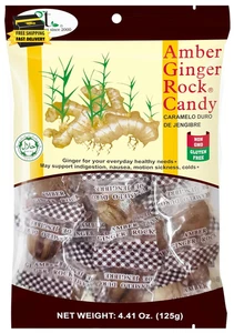 Amber Ginger Rock Candy (2-Pack) ⭐️⭐️⭐️⭐️⭐️ - Picture 1 of 3