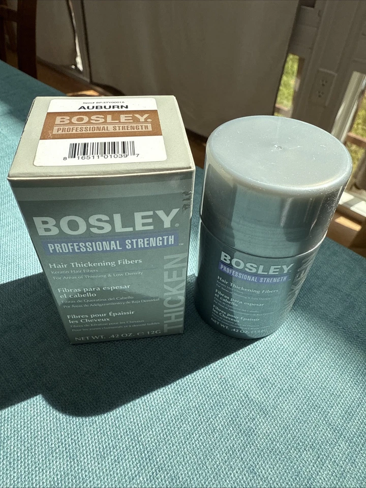 Bosley Professional Strength Keratin Hair Thickening Fibers 12g Auburn