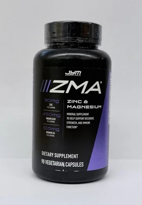 ZINC MAGNESIO Suplemento Vitamina B6 90 Cápsulas Vegetarianas Por JYM SUPLEMENTO Foto 1 de 3