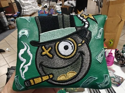 New Bettinardi Tour Issue Green $$ Bomb Money Social putter headcover Mallet - Image 1 of 2