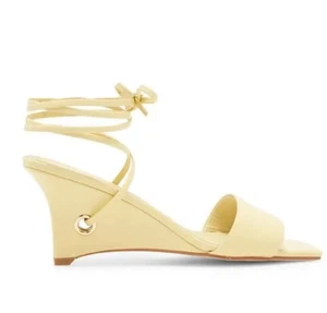 NEW Jeffery Campbell Wedge Sandals Gladiator Ready 2 Go White Sz 8 $140 - Picture 1 of 13
