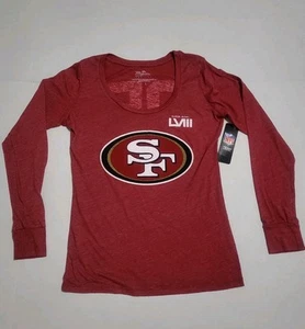 Majestic Thread San Francisco 49ers Super Bowl LVIII Kittle Damenshirt Größe L - Bild 1 von 3